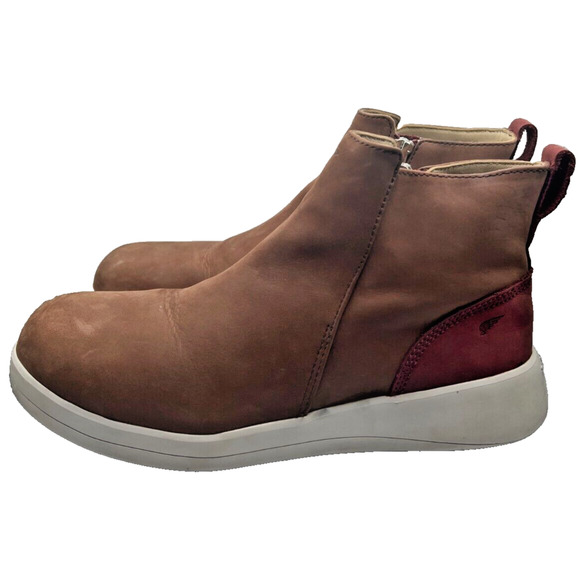 Red Wing Womens Safety Toe Boot Size 9 B 5 Inch Side Zip Boot Brown Zero-G Lite - Picture 2 of 10